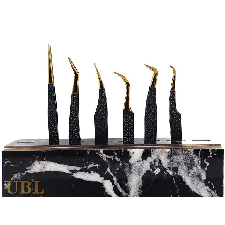 Black Golden lash tweezers